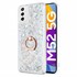 Microsonic Samsung Galaxy M52 Kılıf Glitter Liquid Holder Gümüş 1