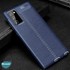 Microsonic Samsung Galaxy Note 20 Kılıf Deri Dokulu Silikon Lacivert 3