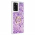 Microsonic Samsung Galaxy Note 20 Kılıf Glitter Liquid Holder Mor 2