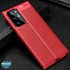 Microsonic Samsung Galaxy Note 20 Ultra Kılıf Deri Dokulu Silikon Kırmızı 3