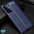 Microsonic Samsung Galaxy Note 20 Ultra Kılıf Deri Dokulu Silikon Lacivert 3