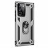 Microsonic Samsung Galaxy Note 20 Ultra Kılıf Military Ring Holder Gümüş 2
