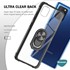 Microsonic Samsung Galaxy S10 Lite Kılıf Grande Clear Ring Holder Kırmızı 4