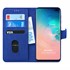 Microsonic Samsung Galaxy S10 Plus Kılıf Fabric Book Wallet Lacivert 1