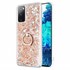 Microsonic Samsung Galaxy S20 FE Kılıf Glitter Liquid Holder Gold 1