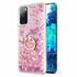 Microsonic Samsung Galaxy S20 FE Kılıf Glitter Liquid Holder Pembe 1