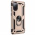 Microsonic Samsung Galaxy S20 FE Kılıf Military Ring Holder Gold 2