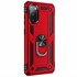 Microsonic Samsung Galaxy S20 FE Kılıf Military Ring Holder Kırmızı 2
