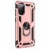 Microsonic Samsung Galaxy S20 FE Kılıf Military Ring Holder Rose Gold 2