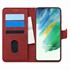 Microsonic Samsung Galaxy S21 FE Kılıf Fabric Book Wallet Kırmızı 1