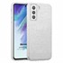 Microsonic Samsung Galaxy S21 FE Kılıf Sparkle Shiny Gümüş 1
