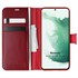 Microsonic Samsung Galaxy S22 Kılıf Delux Leather Wallet Kırmızı 1