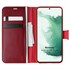 Microsonic Samsung Galaxy S22 Plus Kılıf Delux Leather Wallet Kırmızı 1