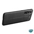 Microsonic Samsung Galaxy S22 Kılıf Deri Dokulu Silikon Siyah 4