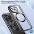 Microsonic Apple iPhone 12 Pro Kılıf MagSafe Luxury Electroplate Siyah 3