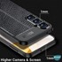 Microsonic Samsung Galaxy S23 FE Kılıf Deri Dokulu Silikon Siyah 2