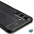 Microsonic Samsung Galaxy S23 Kılıf Deri Dokulu Silikon Lacivert 3