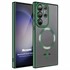 Microsonic Samsung Galaxy S23 Ultra Kılıf MagSafe Luxury Electroplate Koyu Yeşil 1