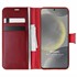 Microsonic Samsung Galaxy S24 Plus Kılıf Delux Leather Wallet Kırmızı 1