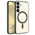 Microsonic Samsung Galaxy S24 Kılıf MagSafe Luxury Electroplate Koyu Yeşil 1