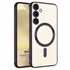 Microsonic Samsung Galaxy S24 Plus Kılıf MagSafe Luxury Electroplate Mor 1