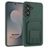 Microsonic Samsung Galaxy S25 FE Kılıf PocketPro Litchi Koyu Yeşil 1