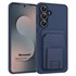 Microsonic Samsung Galaxy S25 FE Kılıf PocketPro Litchi Lacivert 1
