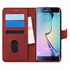 Microsonic Samsung Galaxy S6 Edge Kılıf Fabric Book Wallet Kırmızı 1