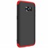 Microsonic Samsung Galaxy S7 Edge Kılıf Double Dip 360 Protective Siyah Kırmızı 2