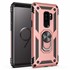 Microsonic Samsung Galaxy S9 Plus Kılıf Military Ring Holder Rose Gold 1