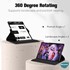 Microsonic Samsung Galaxy Tab S9 Plus X810 Kılıf 360 Rotating Stand Deri Kırmızı 2