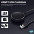 Microsonic Samsung Galaxy Watch 6 44mm Manyetik USB 2 Amper Şarj Kablosu Siyah 4