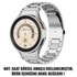 Microsonic Samsung Galaxy Watch 4 Classic 42mm Solid Steel Kordon Gümüş 2