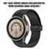 Microsonic Samsung Galaxy Watch FE Kordon Ribbon Line Siyah 2