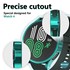 Microsonic Samsung Galaxy Watch 6 Classic 43mm Kılıf 360 Full Round Soft Silicone Siyah 5