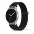 Microsonic Samsung Galaxy Watch 8 40mm Kordon FlexWeave Kumaş Siyah 1