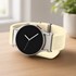Microsonic Samsung Galaxy Watch 8 40mm Kordon FlexWeave Kumaş Bej 5