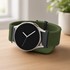 Microsonic Samsung Galaxy Watch 8 40mm Kordon FlexWeave Kumaş Haki 5