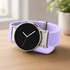 Microsonic Samsung Galaxy Watch 8 40mm Kordon FlexWeave Kumaş Lila 5
