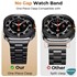 Microsonic Samsung Galaxy Watch 8 44mm Metal Stainless Steel Kordon Siyah 3