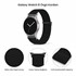 Microsonic Samsung Galaxy Watch 8 Classic 46mm Kordon FlexWeave Kumaş Siyah 4