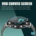 Microsonic Samsung Galaxy Watch Active 2 40mm Tam Kaplayan Temperli Cam Full Ekran Koruyucu Siyah 3