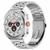 Microsonic Samsung Galaxy Watch Ultra Metal Stainless Steel Kordon Gümüş 2