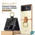 Microsonic Samsung Galaxy Z Flip 3 Kılıf Ring Loft Clear Koyu Yeşil 6