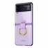 Microsonic Samsung Galaxy Z Flip 3 Kılıf Ring Loft Clear Mor 1