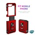 Microsonic Samsung Galaxy Z Flip 6 Kılıf Military Ring Holder Lacivert 6