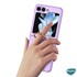 Microsonic Samsung Galaxy Z Flip 5 Kılıf Ring Fall Platinum Gümüş 6