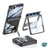 Microsonic Samsung Galaxy Z Flip 7 Kılıf Clarity Stand Siyah 2