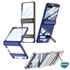 Microsonic Samsung Galaxy Z Flip 7 Kılıf Clarity Stand Gümüş 3