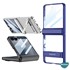 Microsonic Samsung Galaxy Z Flip 7 Kılıf Clarity Stand Gümüş 4